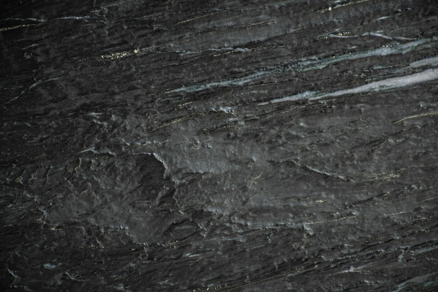Black granite surface